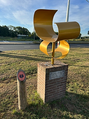 Kunstwerk De gouden wieg Kunstwerk van de Gouden wieg in Zoeterwoude